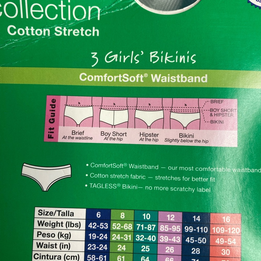 Hanes Vibrant Circle Pattern kids Bikinis - Picture 3 of 3